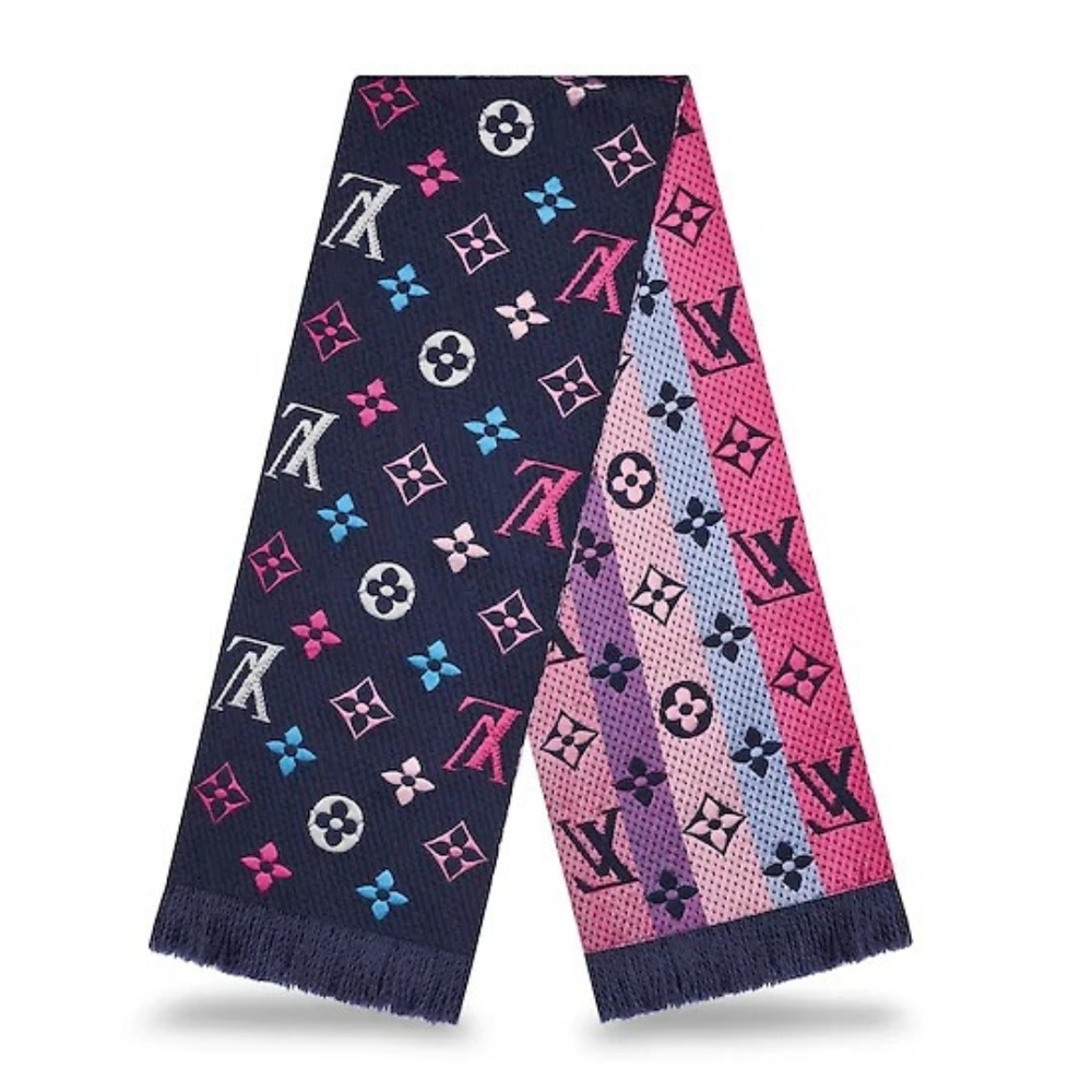 Louis Vuitton Multi Color Wool and Silk Wrap
